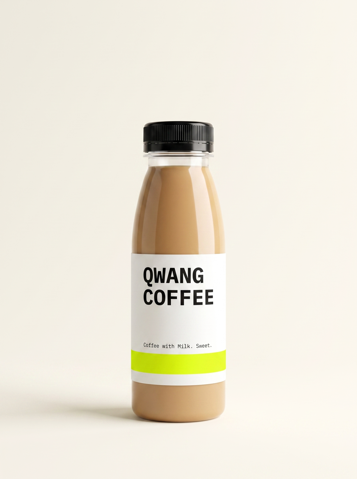 Qwang Coffee 300ml bottle — sweet bottled coffee with milk, Singapore